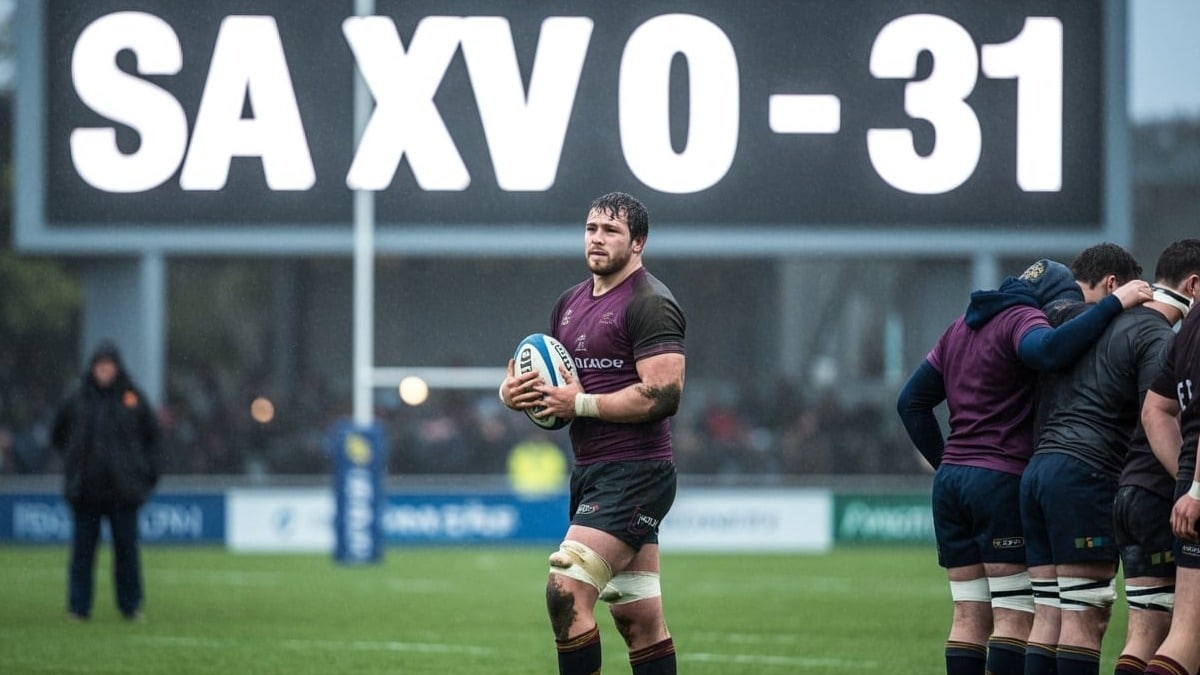 SA XV corrigé à Valence : une défaite 31-0 qui inquiète pour la suite de la saison