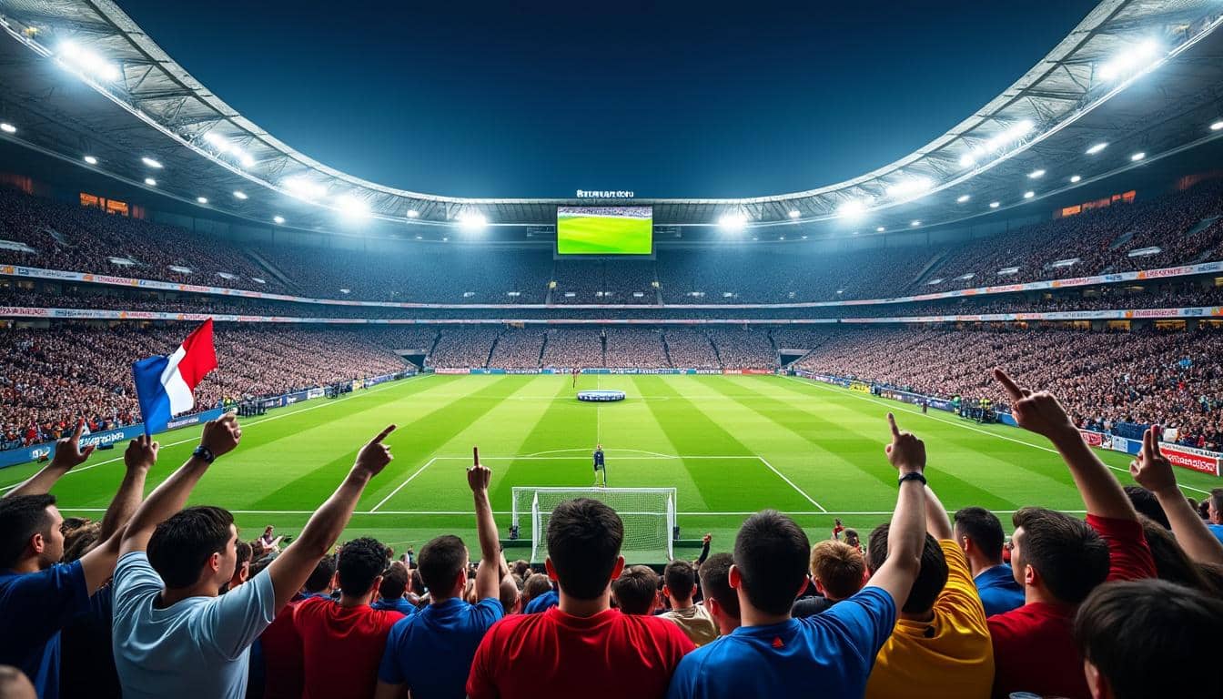 le tournoi des 6 nations attire des milliers de fans et remplit les stades nationaux, notamment le prestigieux stade de france.