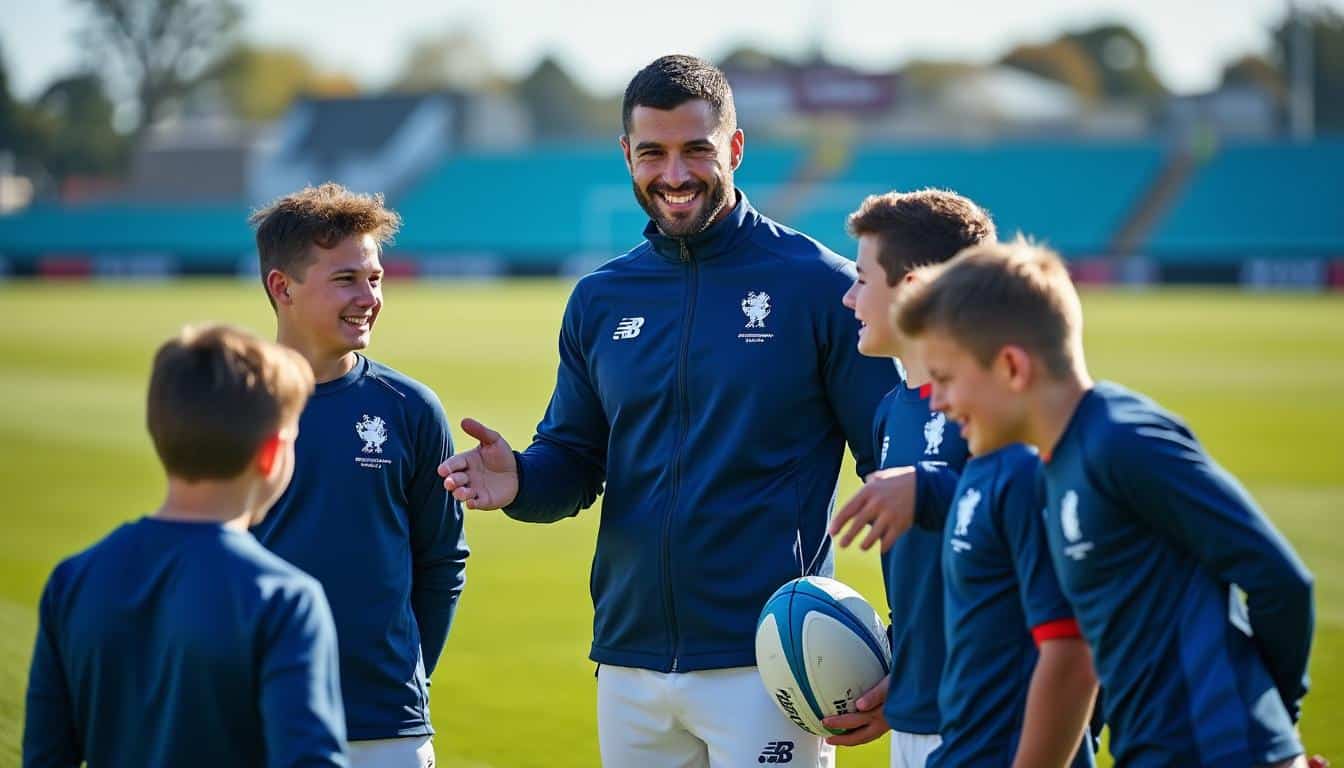 découvrez les sublimes clichés d’olivier giroud en compagnie des bleuets du rugby, capturant des moments uniques et inspirants entre le football et le rugby français.