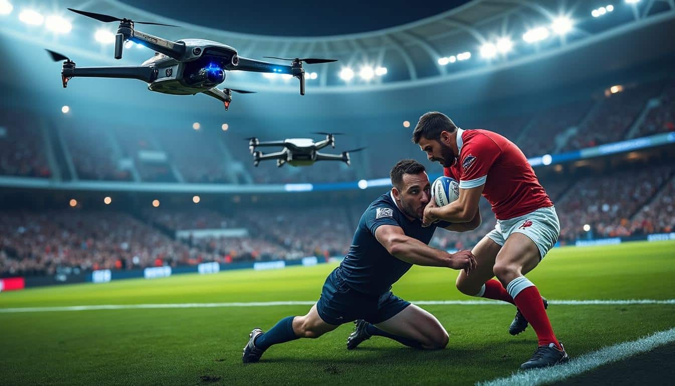 découvrez comment la champions cup révolutionne les retransmissions télévisées en utilisant des drones pour des angles de vue inédits et spectaculaires.