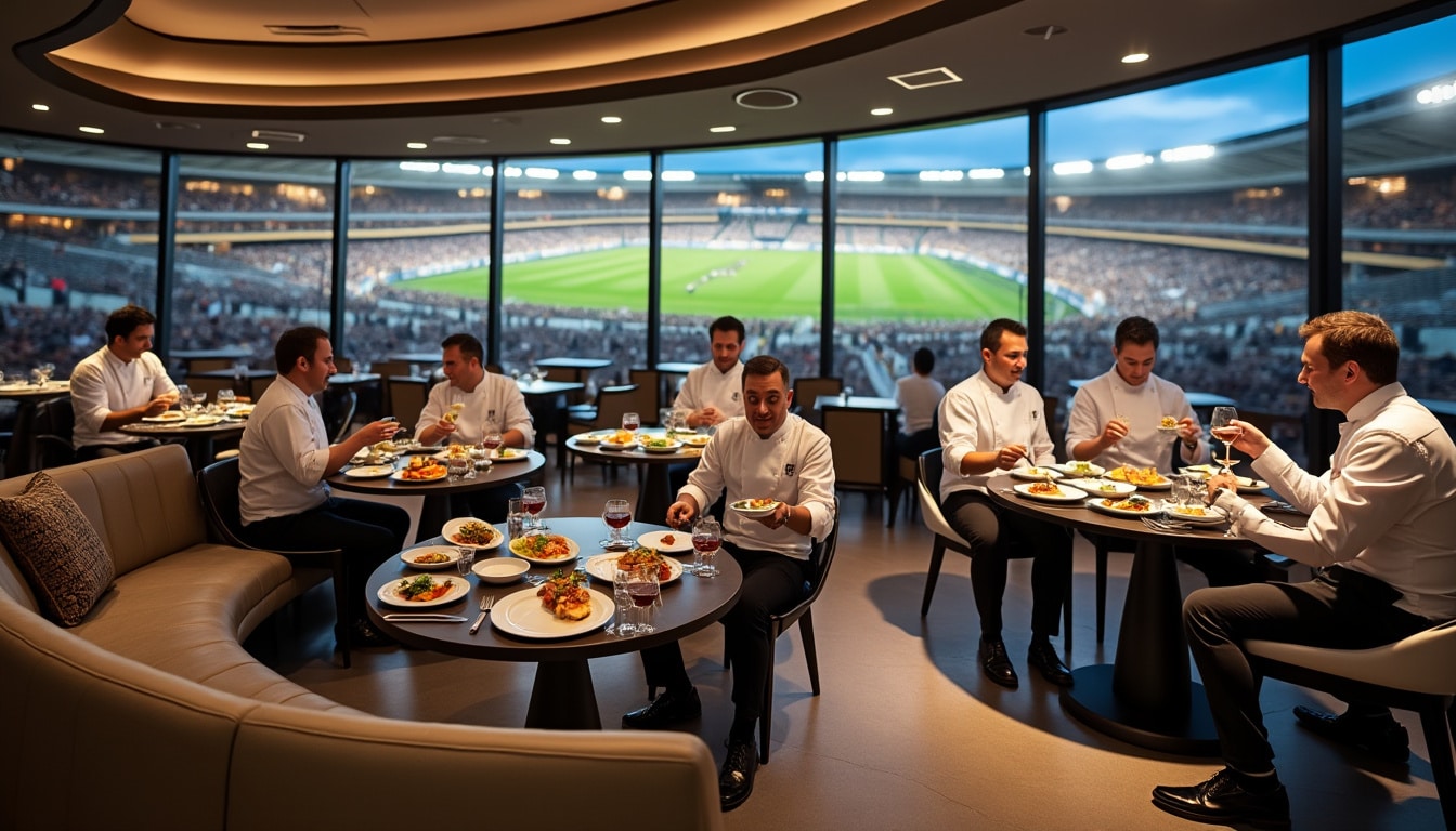 découvrez comment le top 14 séduit les chefs étoilés en offrant une expérience culinaire exclusive dans ses loges vip, alliant sport et gastronomie d'exception.
