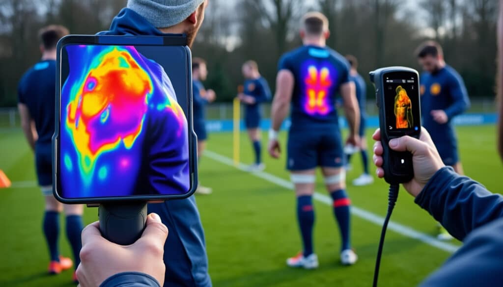 découvrez comment le xv de france utilise des caméras thermiques pour analyser la température de ses muscles et optimiser la performance de ses joueurs.
