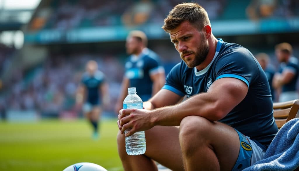 découvrez l'importance d'une hydratation maîtrisée pour optimiser les performances des joueurs de rugby à vii entre les matchs.