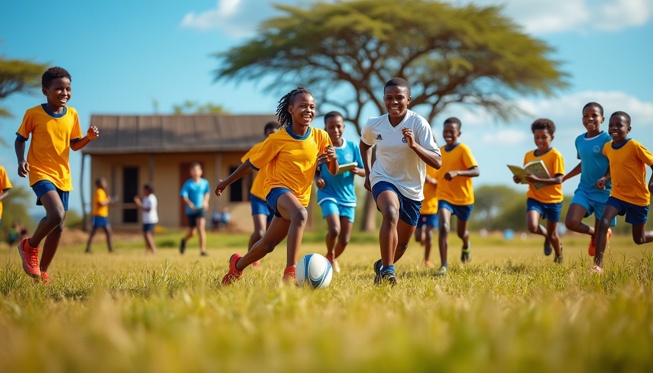 le rugby associatif favorise l'éducation en afrique en utilisant le sport comme levier de développement et d'inclusion sociale.