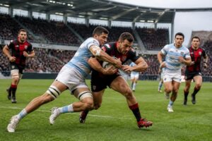 suivez en direct le match intense entre lou rugby et racing 92 avec les dernières actions, scores et analyses.