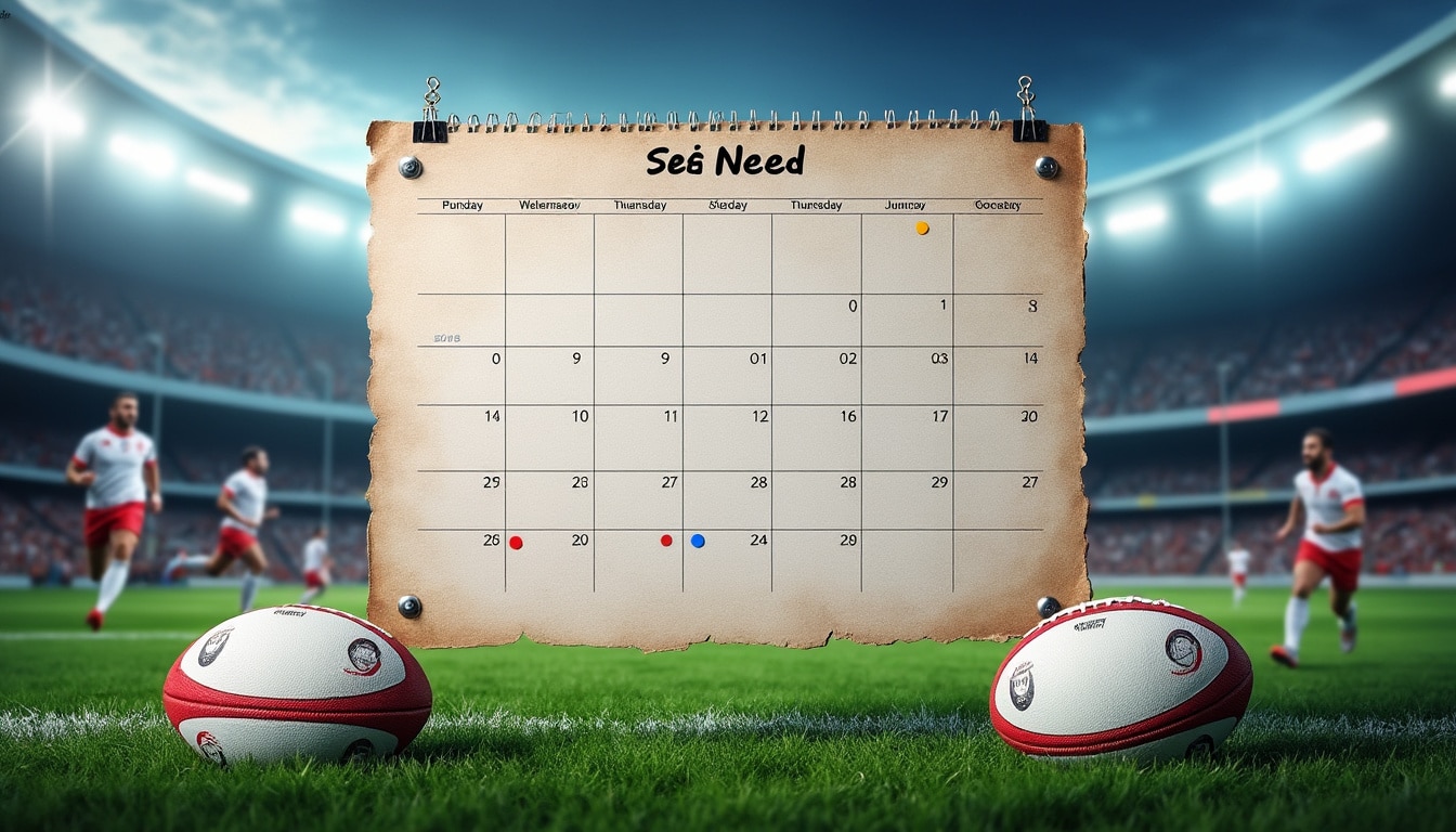 découvrez notre calendrier complet des compétitions de rugby, avec le format des tournois, les dates clés et les modalités de qualification pour suivre toutes les phases importantes.